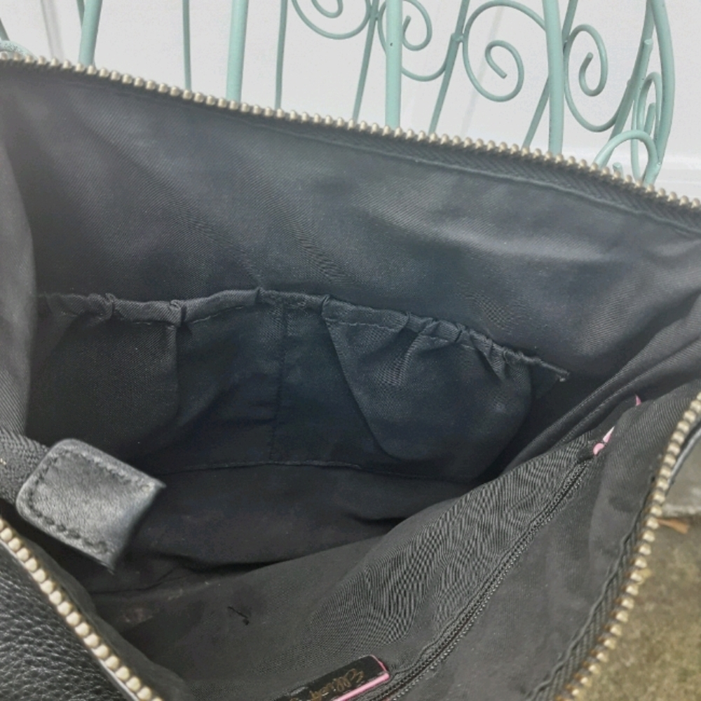 Genuine Leather Crossbody Bag Vintage Designer Purse Soft Pebbled Leather Long - Picture 12 of 16